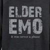 Women's - Instant Message - Elder Emo Never A Phase Lightweight French Terry Wide Neck Long Sleeve Shirt - 2 of 4