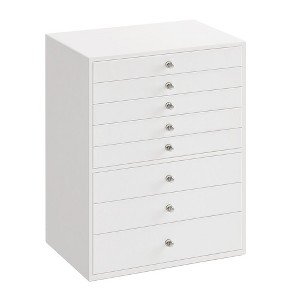 SONGMICS Jewellery Box, 8-Tier Jewellery Organiser with Drawers, Large Capacity, Jewellery Storage, Modern Style, Cloud White - 1 of 4