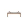 Meridian Furniture,Priscilla Linen Textured Fabric Bench - 3 of 4