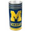 NCAA Michigan Wolverines Waste Basket: Indoor Tin Trash Can, Open Top Design - 3 of 3