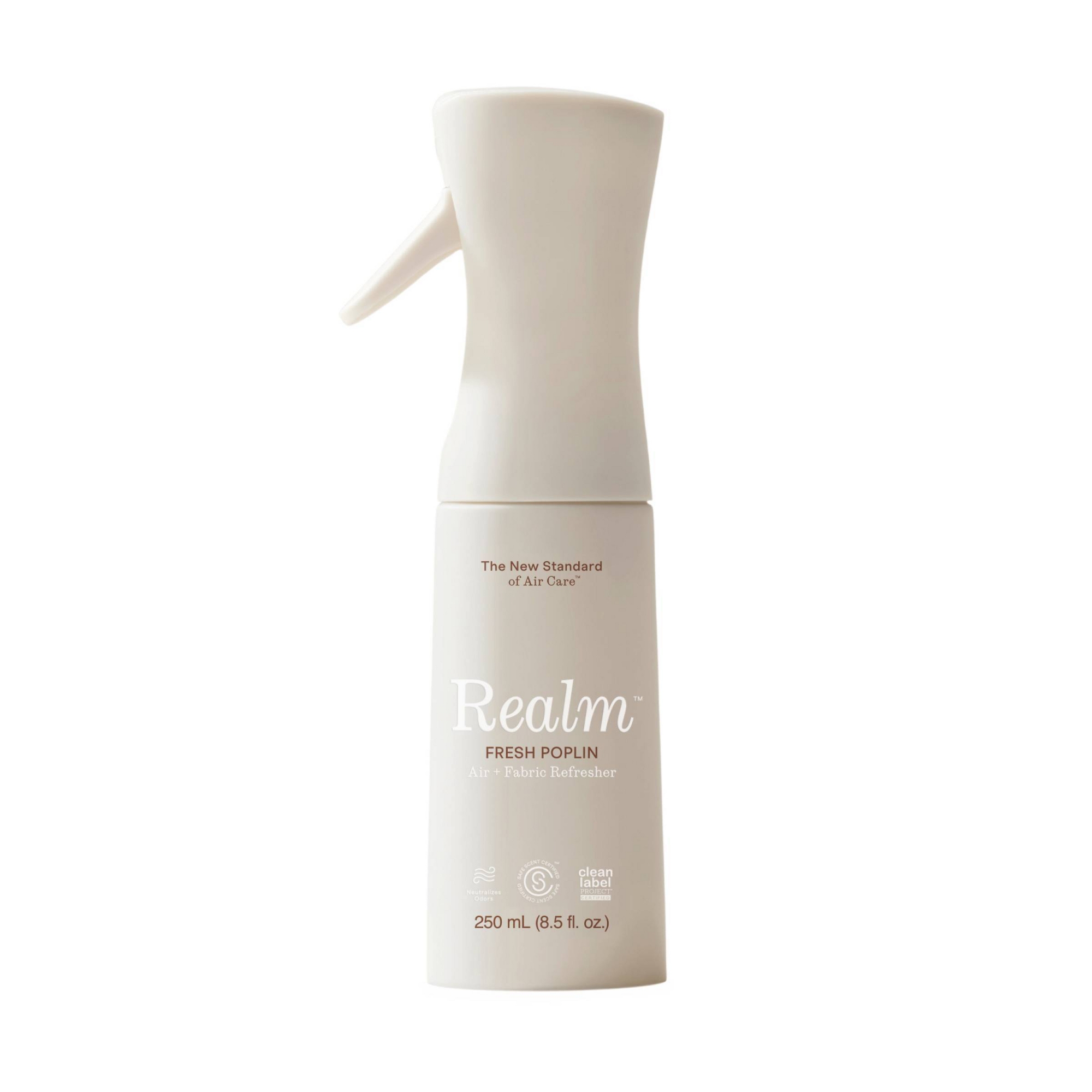 Realm Air + Fabric Spray Air Fresheners Fresh Poplin - 8.5oz: Non-Powered, Liquid Spray, 1-Pack