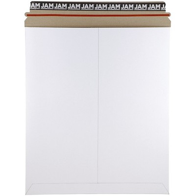 JAM Paper Stay-Flat Photo Mailer 12.75" x 15" White 4PSWB