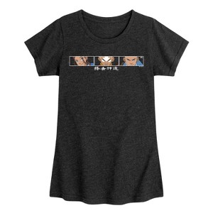 Girls' - Avatar: The Last Airbender - Battle Face Fitted Short Sleeve Graphic T-Shirt - 1 of 4