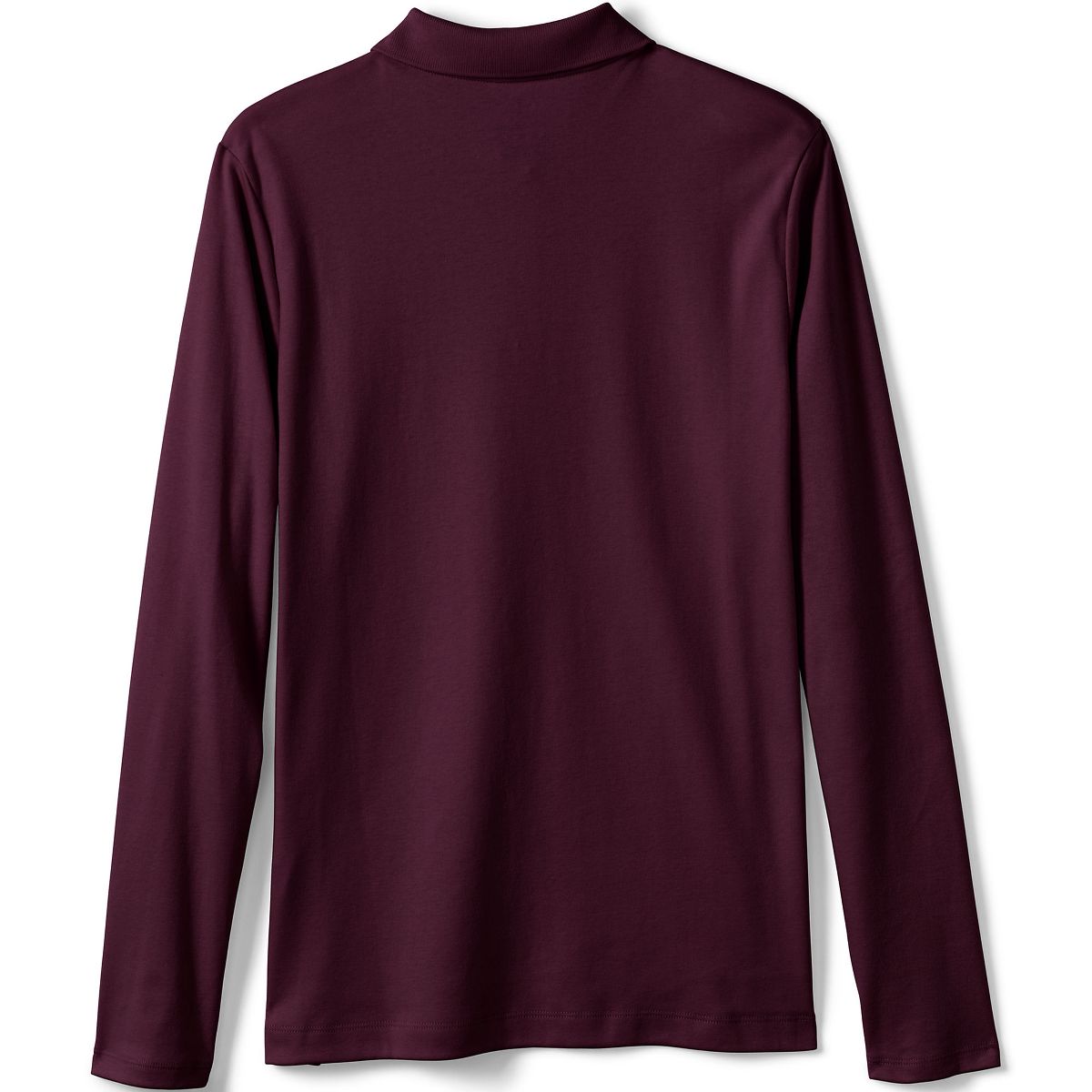 Lands' End School Uniform Kids Long Sleeve Feminine Fit Interlock Polo Shirt - thumbnail 10