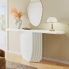Tribesigns Modern 63" Console Table, Wooden Entryway Sofa Table with Geometric Base for Hallway, Entrance, Foyer - 4 of 4