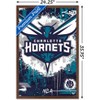Trends International NBA Charlotte Hornets - Maximalist Logo 23 Framed Wall Poster Prints - 3 of 4