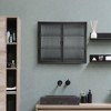 Wall Cabinet with Glass Door, Glass Display Cabinet, Kitchen Storage Cabinet with Detachable Shelves - 2 of 4