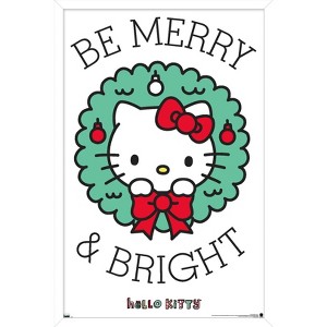Trends International Hello Kitty: 17 Holiday - Be Merry & Bright Framed Wall Poster Prints - 1 of 4