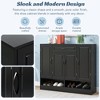 VYNXARIA Sleek Modern Shoe Cabinet with Adjustable Shelves and Space-Saving Design - 3 of 4