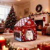 Christmas Folding Cat House Indoor - Festive Pet Tent Cabin, Portable Kitty Play & Sleep Shelter - 4 of 4