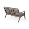 GDFStudio Deborah Outdoor Acacia Wood Loveseat and Coffee Table Set with Cushions - 4 of 4