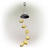 Alpine Corporation LED Solar Bee Mobile Novelty Sculpture Light Cool White: Solar-Powered, Decorative Garden Accent, 27-Inch Height - 2 of 4