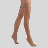 LECHERY Women's Lustrous Silky Glossy 20 Denier Thigh Highs (1 Pair) - 2 of 4