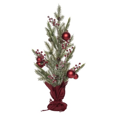 Transpac Artificial 28 in. Multicolored Christmas Berry Holiday Ornament Tree