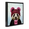Stupell Industries Happy Panda Bear with Donut, 25" x 25" - 3 of 4
