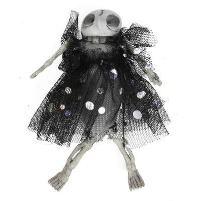 Gallerie II 5.5" Marca Rotten Mini Skeleton Halloween Doll Figure - Black/Gray