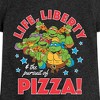 Girls' - Teenage Mutant Ninja Turtles - Life Liberty Pursuit Of Pizza Fitted Short Sleeve Graphic T-Shirt - 2 of 4