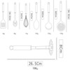 BRINJOY 8-Piece Stainless Steel Cookware Set - Mirror Polished Kitchen Utensils with Stand - 2 of 4