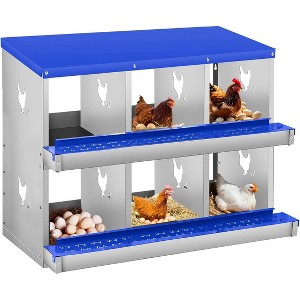 Coucheta Chicken Nesting Boxes - Available in Multiple Styles (Bracket Leg/Two-Tier/Wall Mount) & Compartments (6/8/10) for Easy Egg Collection. - 1 of 4