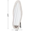 Lyngins Flannel Full Length Mirror, Wave Floor Mirror with Stand for Bedroom, Dual Use (Oblique/Wall/Standing), Full Body Mirror for Dressing Room - 3 of 4