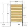 Grungis 2-Panel Cedar Wood Patio Decorative Screen,Privacy Fence Screen for Pool Equipment for Outside and Balcony,55"x38.5"W - 2 of 4