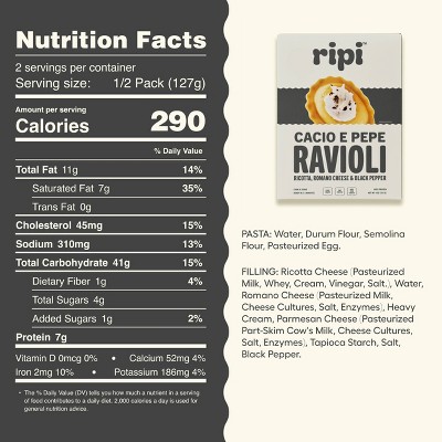 Ripi Cacio e Pepe Ravioli - 9oz