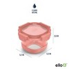 Ello 4pc 2c Glass Refresh Round Food Storage Container Set - 4 of 4