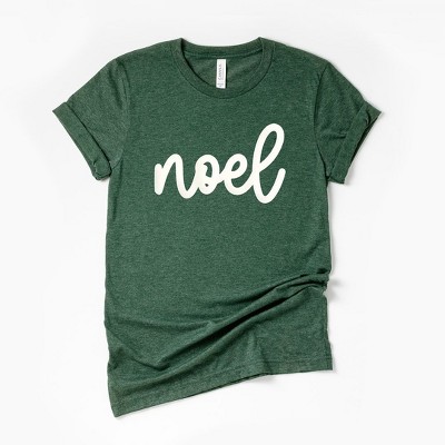 Simply Sage Market Women's Noel Bold Cursive Puff Print Short Sleeve Graphic Tee