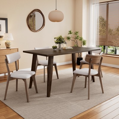 Christopher Knight Home Walton 5 Pieces Rubberwood Upholstered Dining Set