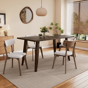 Christopher Knight Home Walton 5 Pieces Rubberwood Upholstered Dining Set - 1 of 4