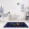 Solar System Kids Area Rug , Outer Space Rug , Ultra Soft Low Plush Cosmic Planet Theme Kids Play Mat , Non-Slip , Classroom/Bedroom/Playroom - 2 of 4