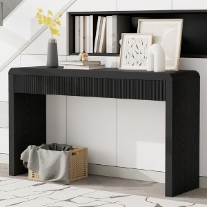 KTMBDW Long 53" Console Sofa Table with 3 Drawers, Entryway Table, Display Shelf for Entry Way, Hallway, Couch, Living Room, Foyer - 1 of 4