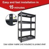 Atlas Shelving 4-Tier 36"x14"x54" Garage Shelving Heavy Duty Loads 6000lbs Dark Gray: Steel, Adjustable & Fixed Shelves - 4 of 4