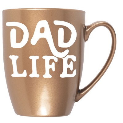 Elanze Designs Dad Life Bronze 10 ounce New Bone China Coffee Cup Mug