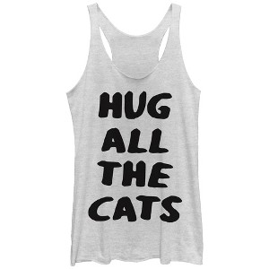 Women's Lost Gods Hug All the Cats Racerback Tank Top - 1 of 3