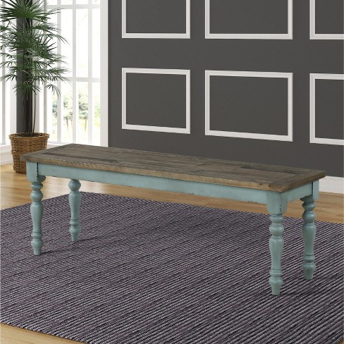 Roundhill Furniture Prato Two-Tone Wood Dining Bench - image 1 of 4