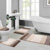 BAGOKIE Ultra Soft 4-Piece Microfiber Bathroom Rug Set - 2 of 4