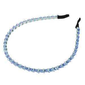Unique Bargains Women's Rhinestone Hair Hoop Headband 0.24 Inch Wide 1 Pc - 1 of 4