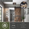 VAXCEL Kodiak 12-in W Rustic Round Cage Flush Mount Ceiling Light Fixture - 2 of 4