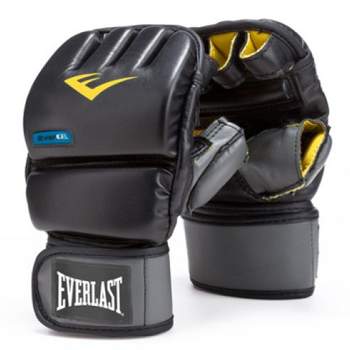 Everlast Evergel Durable Wristwrap Heavy Bag Synthetic Leather Boxing Gloves for MMA Fighters, Boxers, and Fitness Enthusiasts, Black, Small/Medium