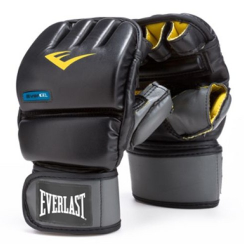 Everlast Evergel Durable Wristwrap Heavy Bag Synthetic Leather Boxing  Gloves for MMA Fighters, Boxers, and Fitness Enthusiasts, Black,  Small/Medium