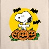 Women's - Peanuts - Snoopy Pumpkin Patch Lightweight French Terry Wide Neck Long Sleeve Shirt - 2 of 4
