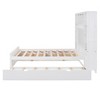 PAGED Twin Size Platform Bed Modern Wooden Bed Frame with Trundle and Headboard for Bedroom - 4 of 4