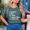 Simply Sage Market Women's I Really Tried Nice List Short Sleeve Garment Dyed Tee - 2 of 4