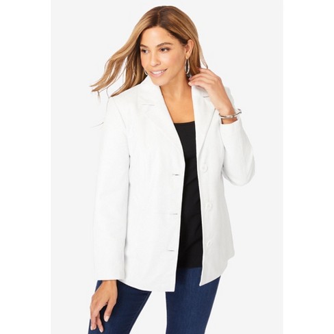 Jessica London Women's Plus Size Leather Blazer : Target