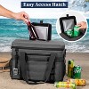 OPUX Soft Sided Cooler Bag, Insulated Collapsible Portable Leakproof with Shoulder Strap, Beach Camping Travel Road Trip - 4 of 4