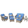 XIZZI OUTDOOR SWIVEL ROCKER SETS: 3-PC Rocker + Modular Sofa & Fire Pit Options - All-Weather Fabric, 8 Color Choices for Patio, Garden, Poolside - 2 of 4