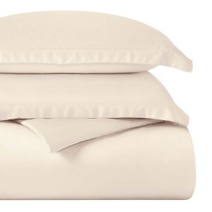 Egyptian Cotton 400 Thread Count Solid Duvet Cover Set by Blue Nile Mills - 1 of 4
