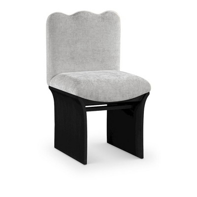 Meridina Furniture,Shaw Grey Chenille Fabric Upholstered Dining Chair