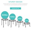 Best Choice Products Set of 4 Indoor Outdoor Metal Plant Stands, Flowerpot Holders for Home & Garden w/Starburst Design - 3 of 4